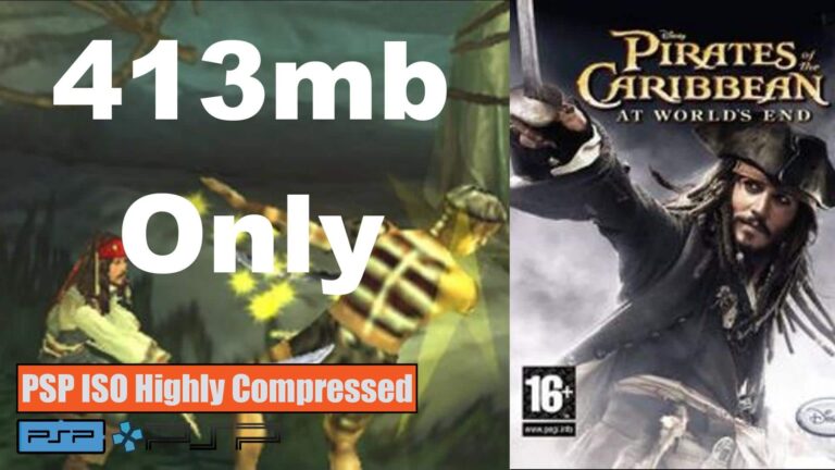 Pirates of The Caribbean at Worlds End PSP ISO Highly Compressed