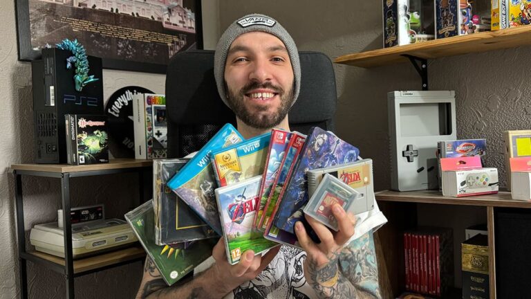 seb holding zelda games 1