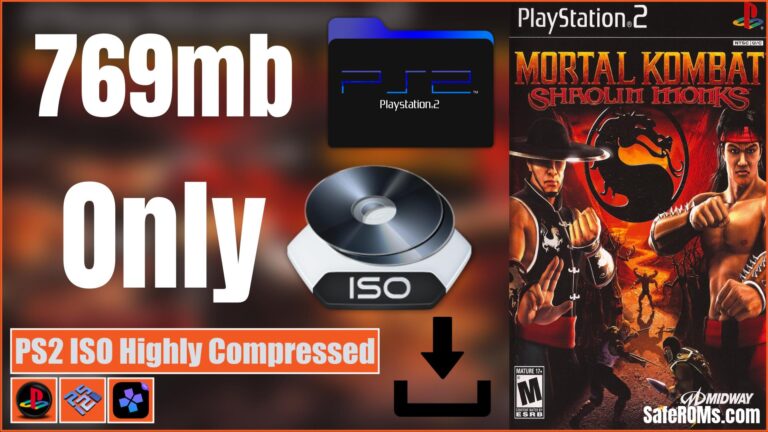Mortal Kombat Shaolin Monks PS2 ISO Highly Compressed Download