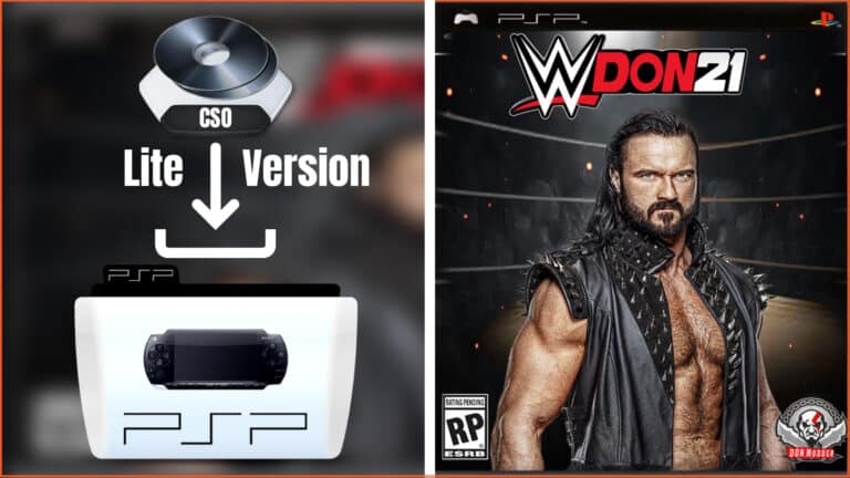 WWE DON21 Lite PSP CSO Game